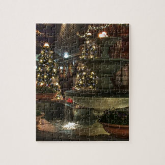 Village Fountain Jigsaw Puzzle