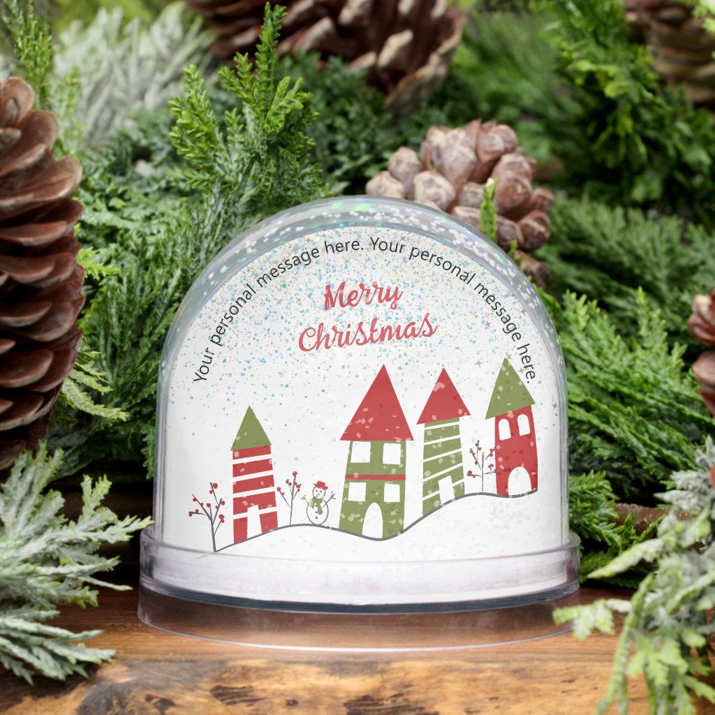 village in the snow at Christmas Message