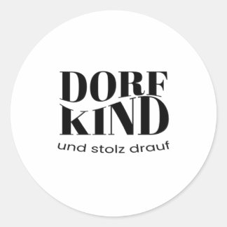 Village Kind and proud of design Classic Round Sticker