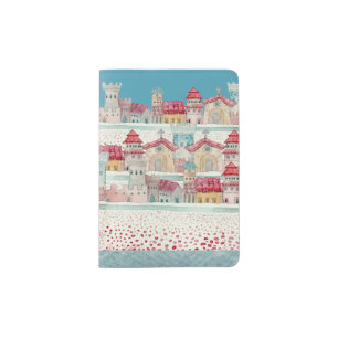  Village landscapes design Extra Large Moleskine N Passport Holder