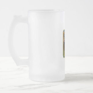 Village Laughter: The Buffalo That Stole The Show Frosted Glass Beer Mug