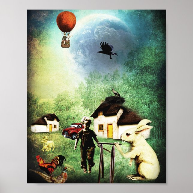 Village life in a parallel universe poster (Front)