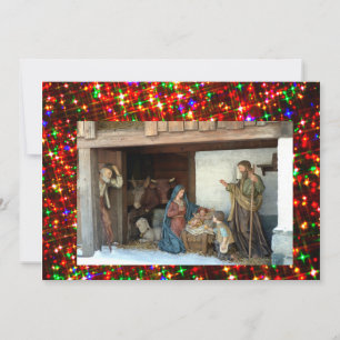 Village Nativity Holiday Card