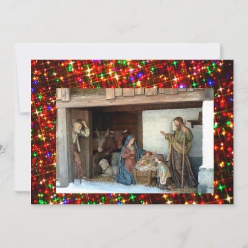 Village Nativity Holiday Card