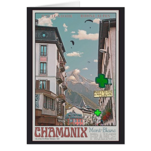 Village of Chamonix (white) Cards (Front)
