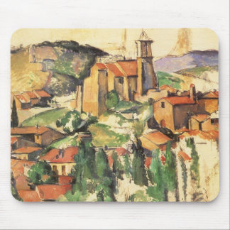 Village of Gardanne by Paul Cezanne, Vintage Art Mouse Pad