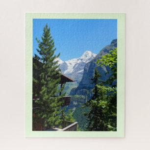 Village of Murren in Switzerland Jigsaw Puzzle