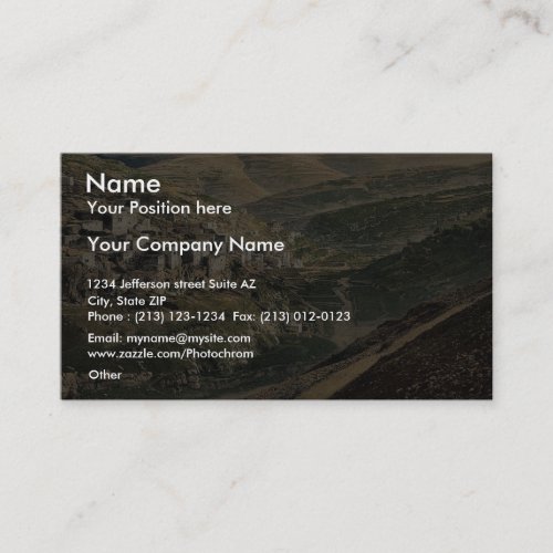 Village of Siloam, Jerusalem, Holy Land rare Photo Business Card Templates