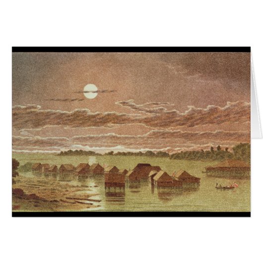 Village on Basilan, Philippines Cards (Front Horizontal)