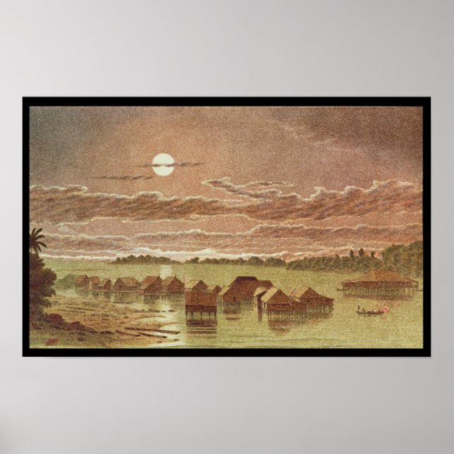 Village on Basilan, Philippines Poster (Front)