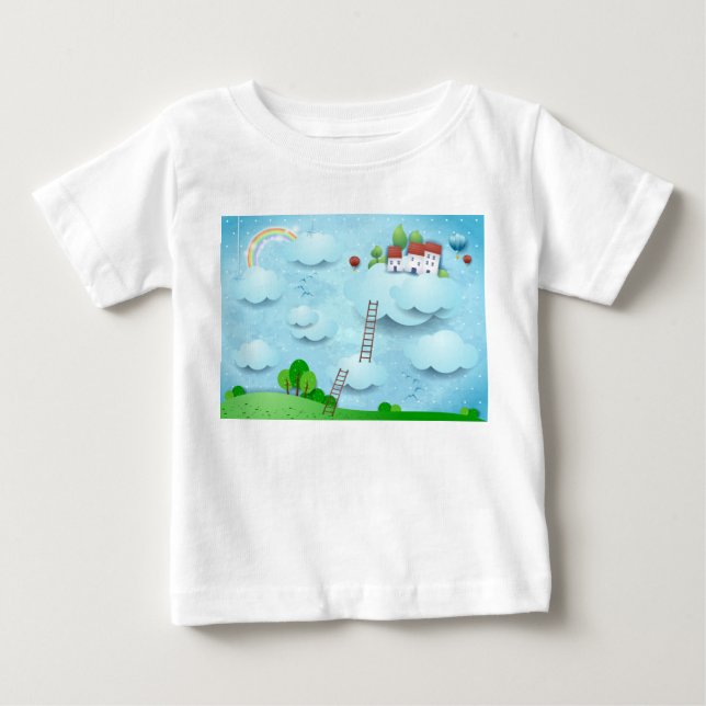 Village over the Clouds Baby T-Shirt (Front)