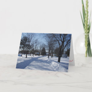 “Village Path" Christmas Card