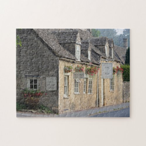 Village pub in the Cotswolds jigsaw puzzle