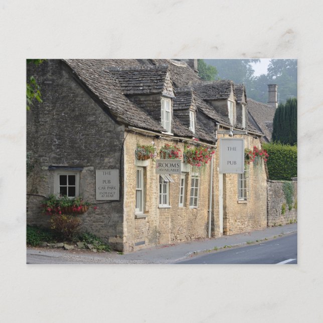 Village pub in the Cotswolds Postcard (Front)