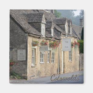 Village pub in the Cotswolds text magnet