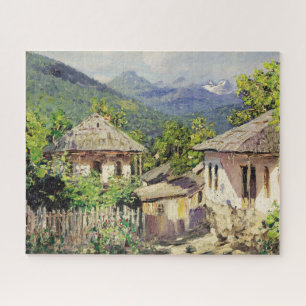 Village Scene by Dubovskoy, 1911 Jigsaw Puzzle