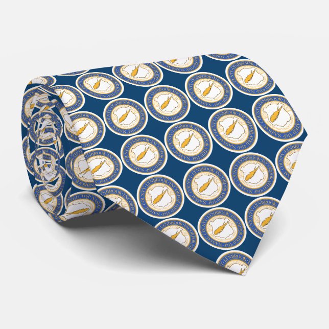 Village Seal of Lynbrook Neck Tie (Rolled)