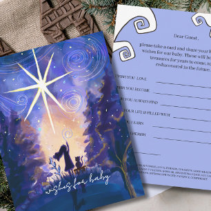 Village Starry Night Wishes for Baby Activity Card