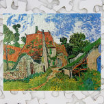 Village Street by Vincent van Gogh Jigsaw Puzzle<br><div class="desc">Village Street by Vincent van Gogh is a vintage fine art post impressionism architectural painting featuring a row of cottages on a country lane in the town of Auvers, France. About the artist: Vincent Willem van Gogh was a Post Impressionist painter whose work was most notable for its rough beauty,...</div>