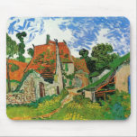 Village Street by Vincent van Gogh Mouse Pad<br><div class="desc">Village Street by Vincent van Gogh is a vintage fine art post impressionism architectural painting featuring a row of cottages on a country lane in the town of Auvers, France. About the artist: Vincent Willem van Gogh was a Post Impressionist painter whose work was most notable for its rough beauty,...</div>