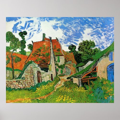 Village Street by Vincent van Gogh Poster