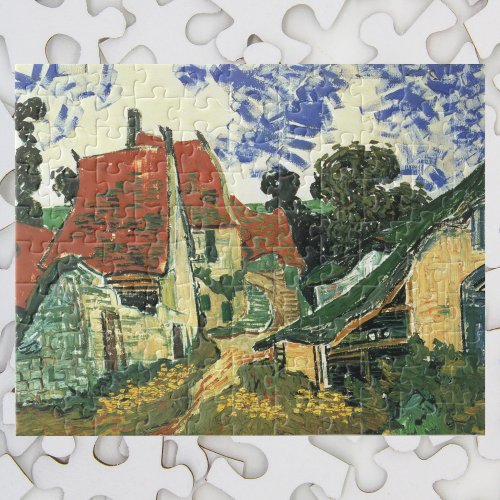 Village Street in Auvers by Vincent van Gogh Jigsaw Puzzle