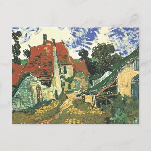 Village Street in Auvers by Vincent van Gogh Postcard