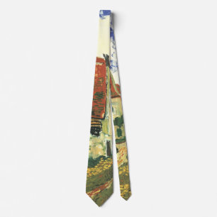 Village Street in Auvers by Vincent van Gogh Tie
