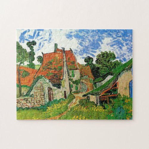 Village Street in Auvers Vincent van Gogh Jigsaw Puzzle