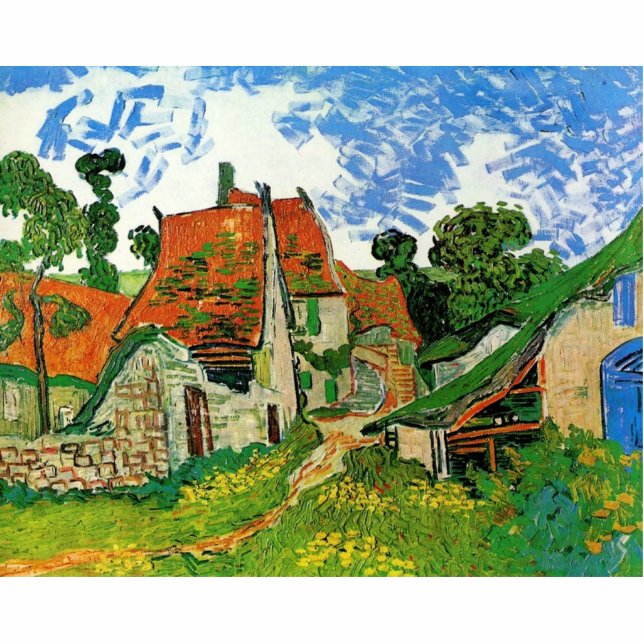 Village Street in Auvers, Vincent van Gogh Statuette (Front)
