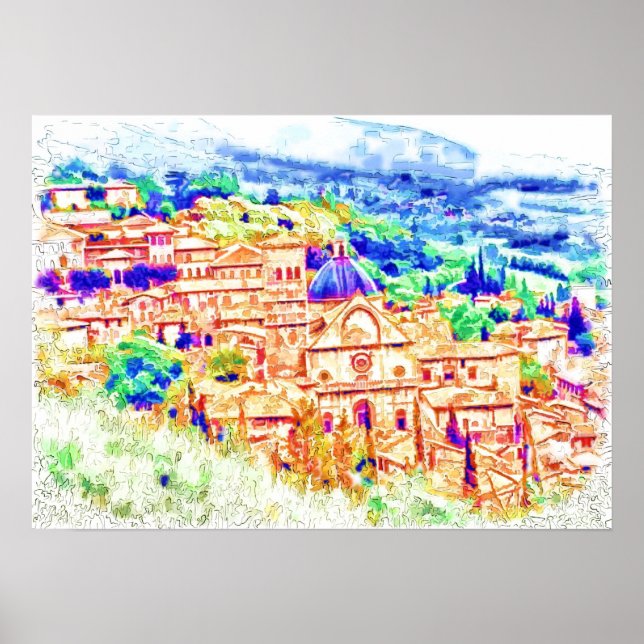 Village Vew Poster (Front)