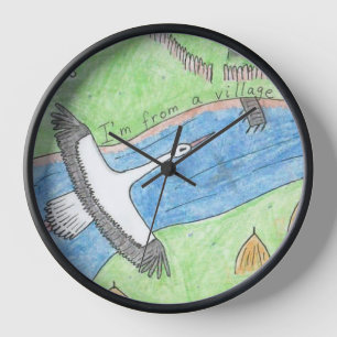 Village Vibes Clock