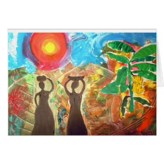 Village water carriers cards