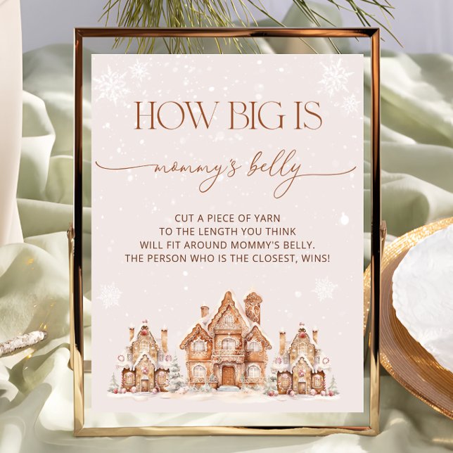 Village Winter Holiday How Big is Mommy's Belly Poster (Creator Uploaded)