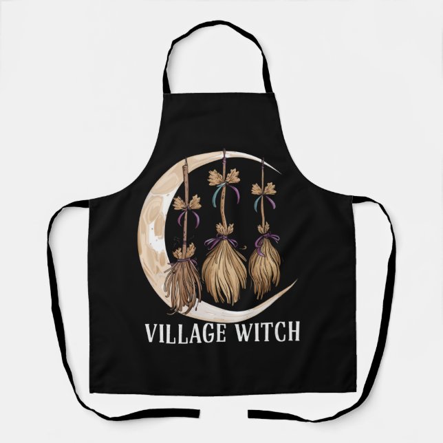 Village Witch Gothic Occult Wicca Pagan Nature Apron (Front)