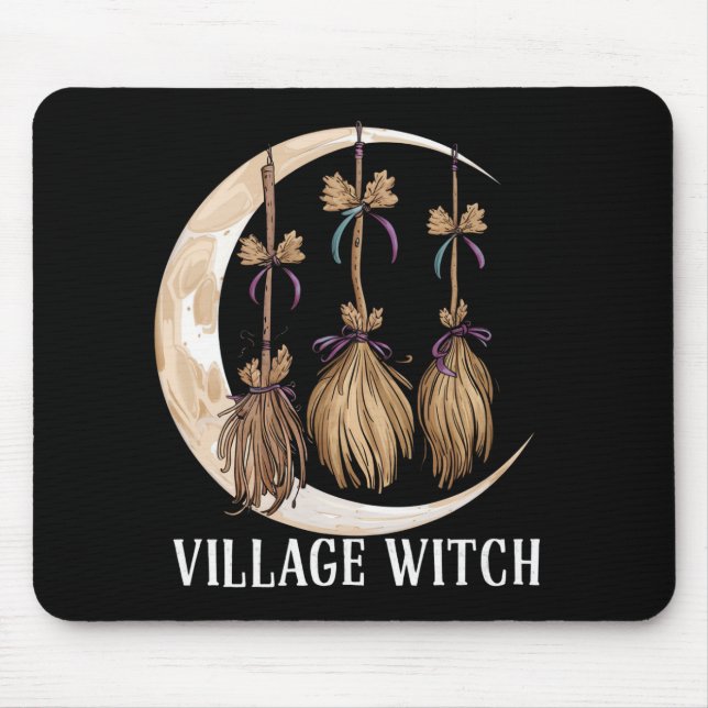 Village Witch Gothic Occult Wicca Pagan Nature Mouse Pad (Front)