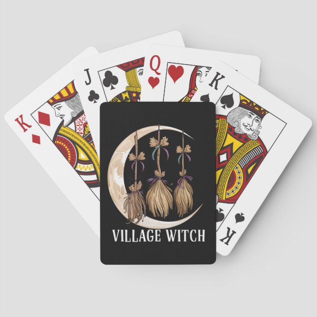 Village Witch Gothic Occult Wicca Pagan Nature Poker Cards (Back)