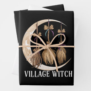 Village Witch Gothic Occult Wicca Pagan Nature Wrapping Paper Sheets