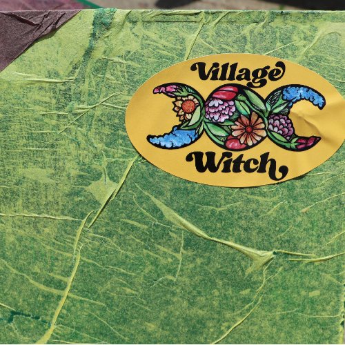 Village Witch                                      Oval Sticker