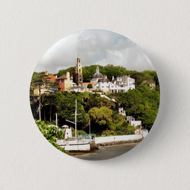 VILLAGES OF WALES PINBACK BUTTON (Front)