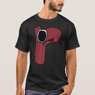 Villain Animated Lowercase Letter r Boys Alphabet T-Shirt