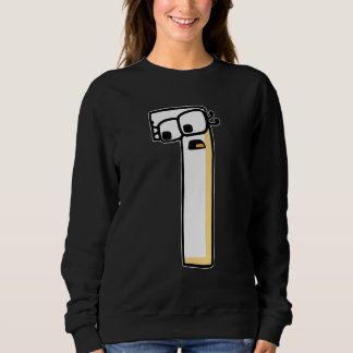 Villain Big Eyes Number One Boys Matching Evil Num Sweatshirt