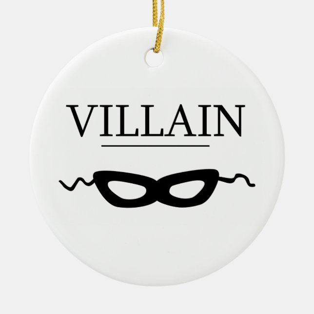 Villain Ceramic Ornament (Front)