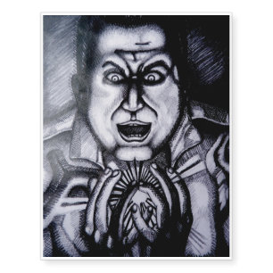 Villain holding orb Tatoo Temporary Tattoos