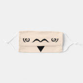 Villain Mustache and Goatee Adult Cloth Face Mask (Front, Folded)
