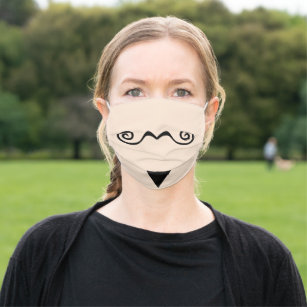 Mustache Ride Face Masks for Sale