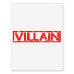 Villain Stamp Temporary Tattoos