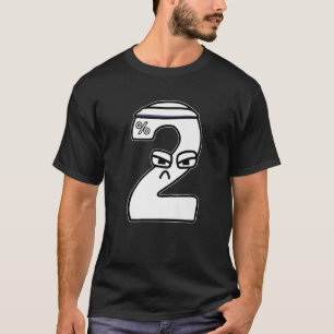 Villain Strong Number Two Boys Matching Evil Numbe T-Shirt