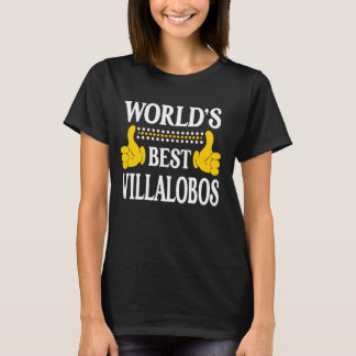 Villalobos Surname Family Last Name World's Best V T-Shirt