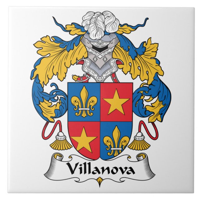 Villanova Family Crest Tile (Front)